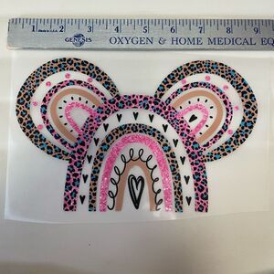 Mouse iron on HTV￼ Heat transfer vinyl decal​